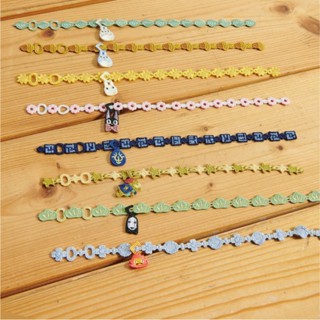 吉卜力 日本正品 造型 墜飾 刺繡 手環 宮崎駿 龍貓 魔女宅急便 天空之城 移動城堡 黑貓吉吉 飛行石 卡西法 手鍊
