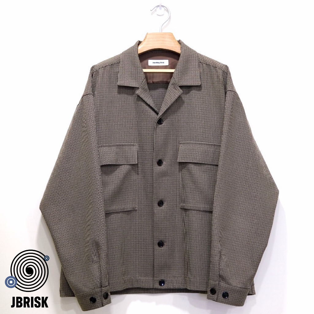 【JBRISK】MONKEY TIME GUNCLUB CHECK OVER SHIRT 襯衫外套 現貨XL號