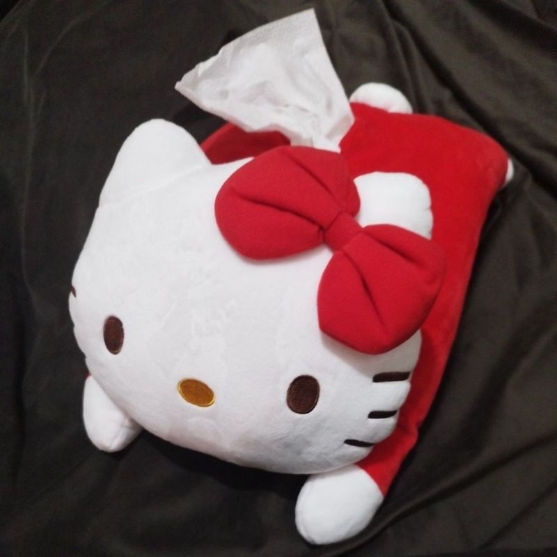 正版 授權 Hello Kitty 立體 面紙套 衛生紙套  玩偶 娃娃 趴姿 凱蒂貓