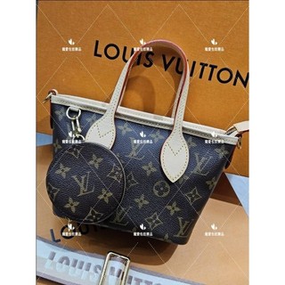 LV M46705 Neverfull BB 老花 手提斜背兩用包