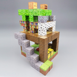 【全場最便宜】【現貨套組】【1000元以下】Minecraft創世神DIY二創益智磁力方塊積木、我的世界、當個創世神