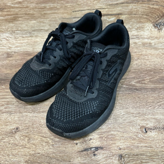 Skechers GORUN PULSE 黑色工作鞋 輪胎底 透氣 訓練慢跑鞋 運動鞋 二手