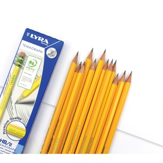 【德國LYRA】百年經典(附橡擦)黃桿鉛筆HB(12入)/盒 1150100