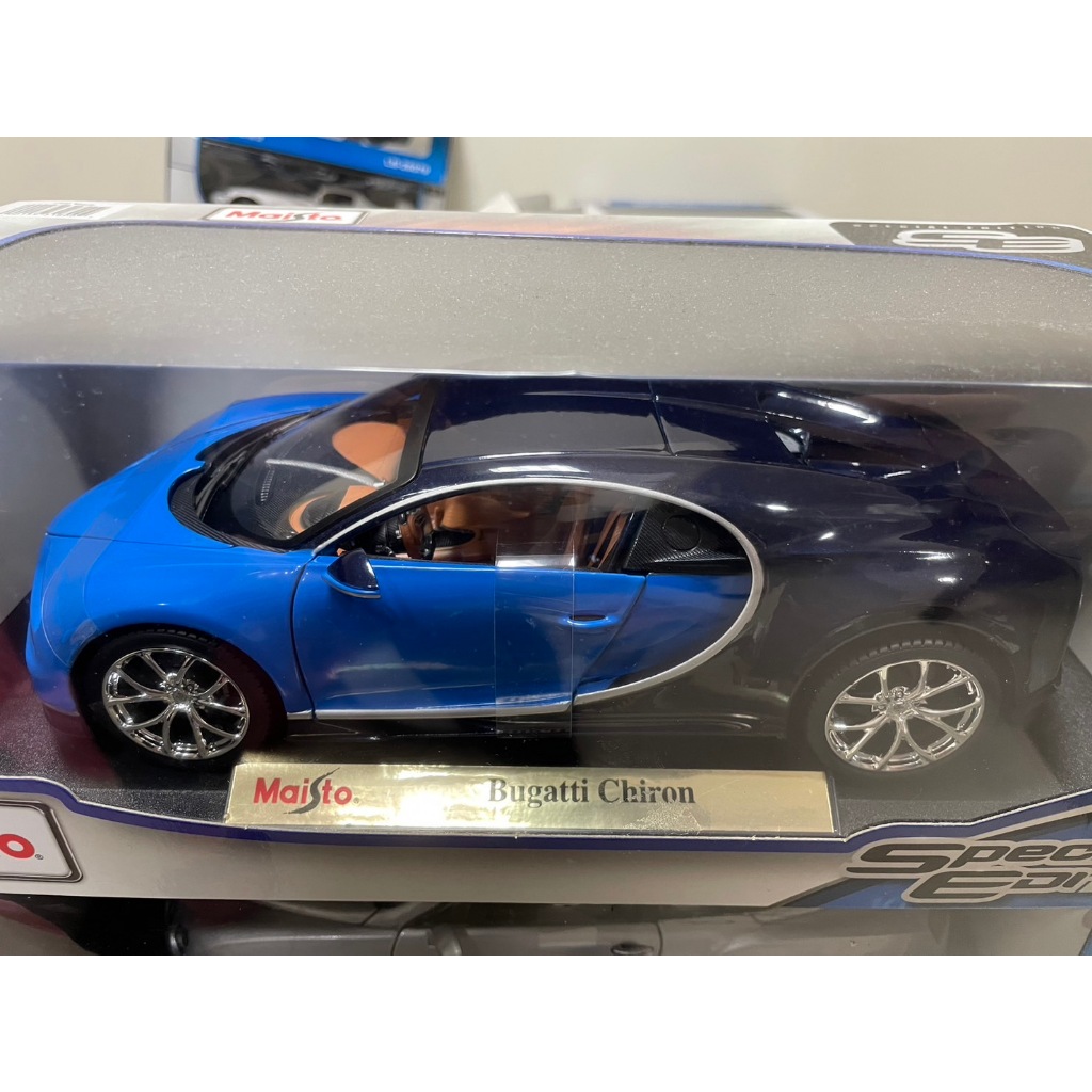 【現貨】1/18 Bugatti Chiron 布加迪 模型車 合金車 Maisto Bburago