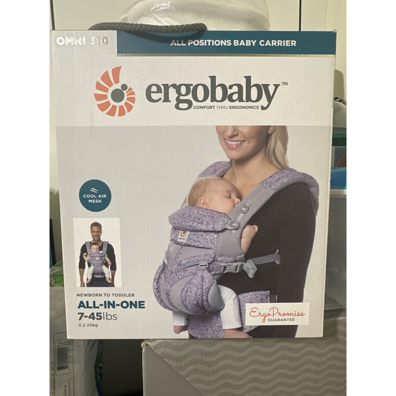 Ergobaby Omni 全階段型四式360透氣款嬰兒揹巾/揹帶-粉紅數碼