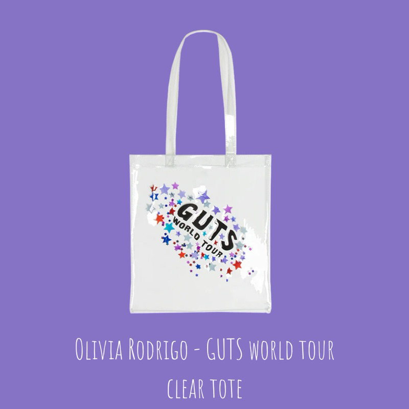 DR美國🇺🇸奧莉薇亞Olivia Rodrigo-GUTS world tour_透明托特包