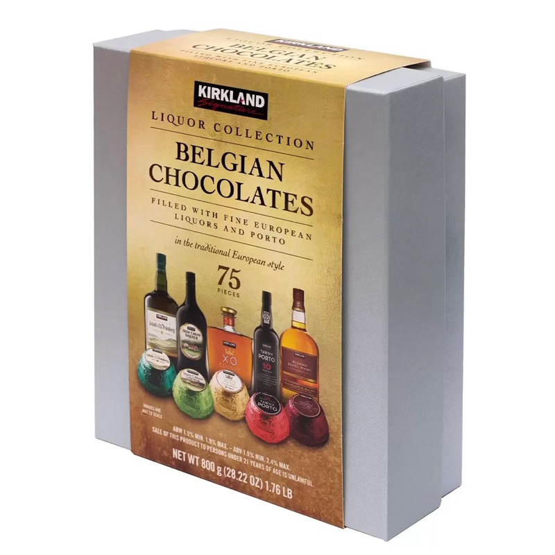 🌈COSTCO👉科克蘭 酒糖巧克力800公克（5種口味x15顆）共75顆 #1351451#