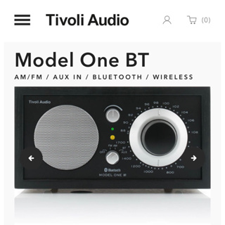 [ 沐耳 ] Tivoli Audio 經典收音機 Model One BT 藍牙無線傳輸/外部輸入/喇叭（黑色版本）