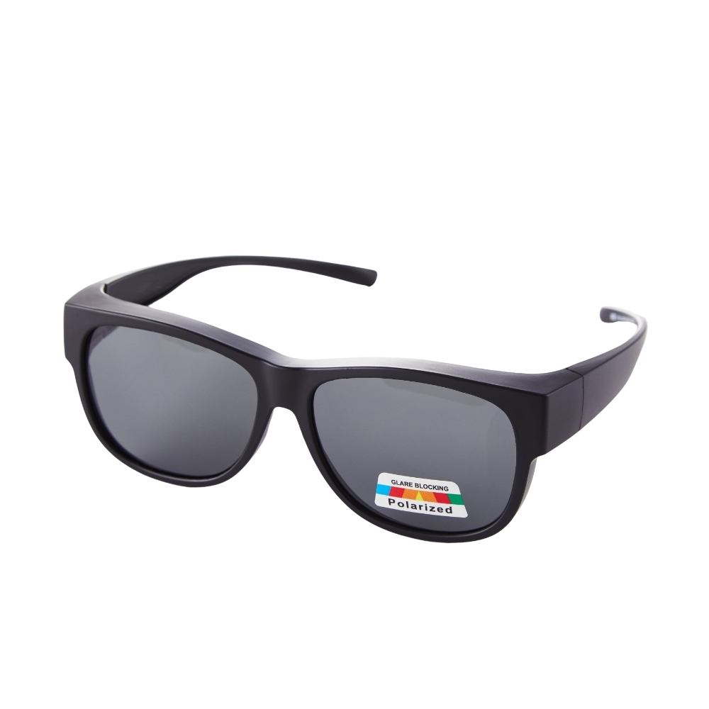 Z-POLS 兒童專用高規TR90輕量彈性框體 包覆式大框設計強化Polarized抗UV400偏光太陽眼鏡(消光黑)