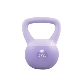 軟式壺鈴2公斤(2KG/拉環啞鈴/深蹲/包膠/Kettlebell/甩啞鈴)