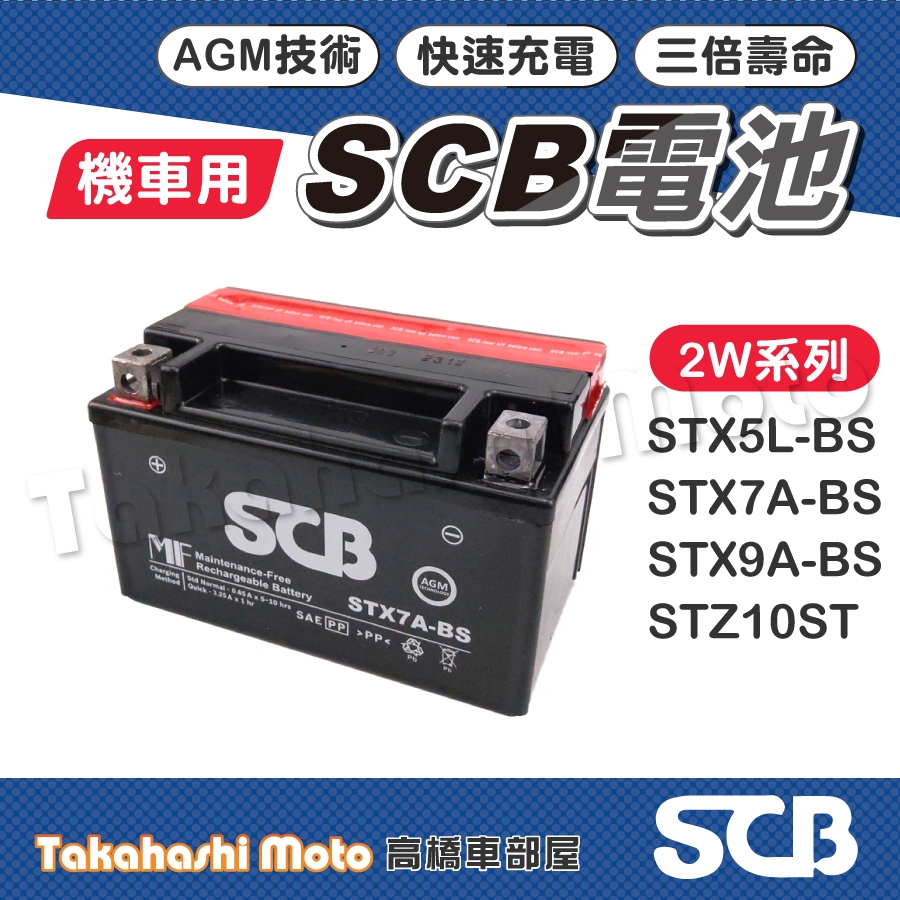 SCB電池 AGM 機車電瓶 機車電池 2W 電瓶 KRV DRG 勁戰六代 JETS JET SR