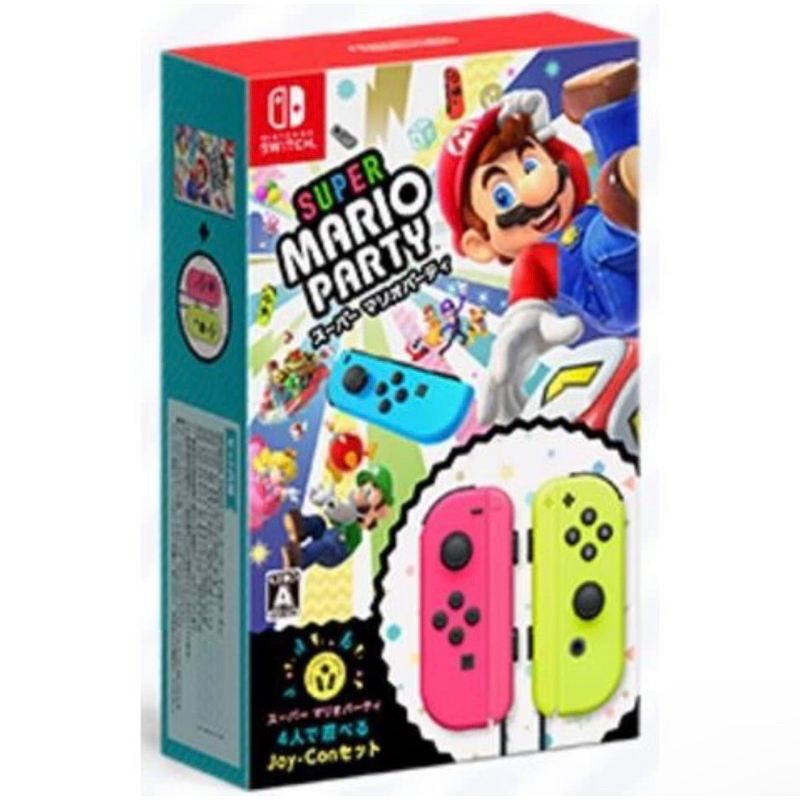 聊聊扣$100/二手9.5成新無外盒任天堂Nintendo Switch超級瑪利歐派對+Joy-Con組合 遊戲中文