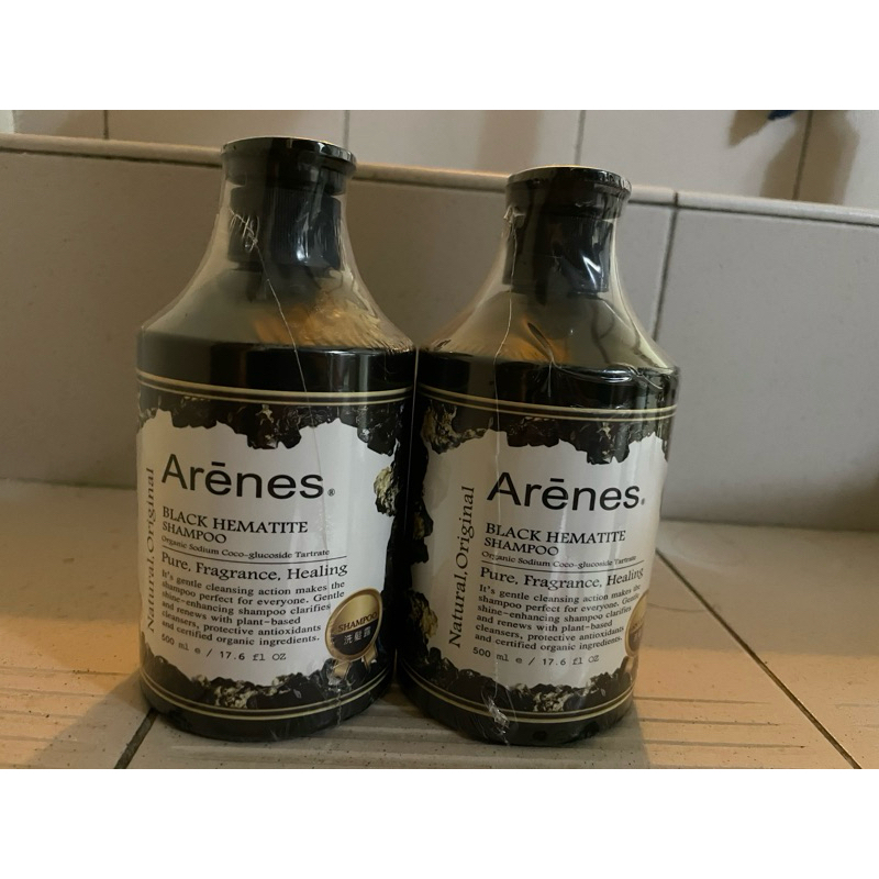 (全新無拆封）Arenes 能量黑曜石舒活洗髮露500ml/瓶