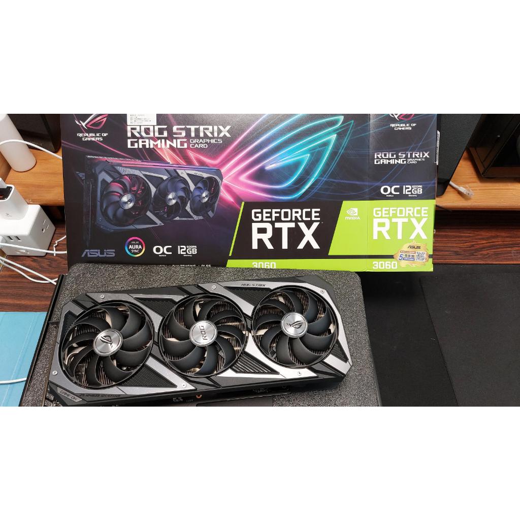 華碩 ROG RTX3060 12G RTX-3060 保固至2026.07 極新