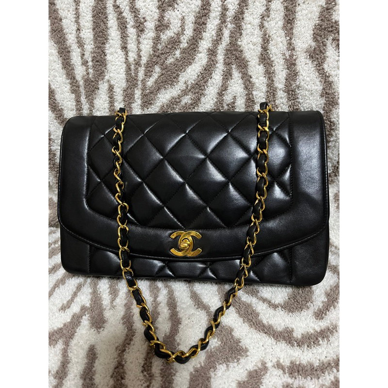 Chanel vintage Diana flap 黛妃包 老香 中古包 二手正品