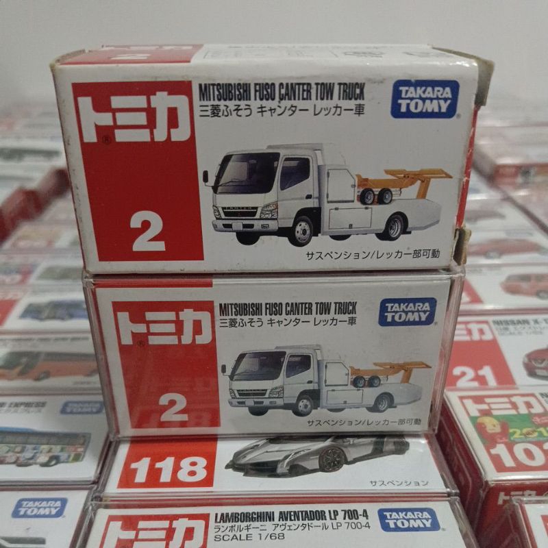 TOMICA  NO.2絕版MITSUBISHI FUSO CANTER TOW TRUCK 拖吊車