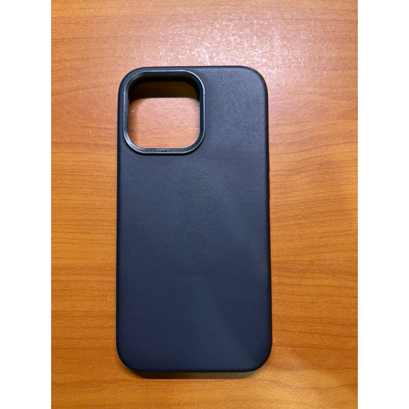 UNIU  iPhone 13 Pro magsafe 深藍皮革手機殼