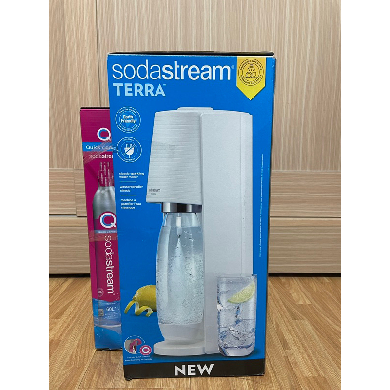 Sodastream TERRA 自動扣瓶氣泡水機(純淨白)