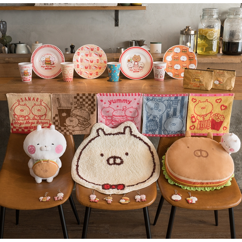 兔丸 一番賞 日版 漢堡 A賞 B賞 最後賞 兔丸 小兔 娃娃 抱枕 地墊 腳踏墊