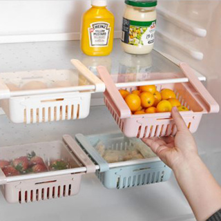PS樂【CJ1918】伸縮冰箱隔板層 冰箱保鮮抽拉式整理分類收納架