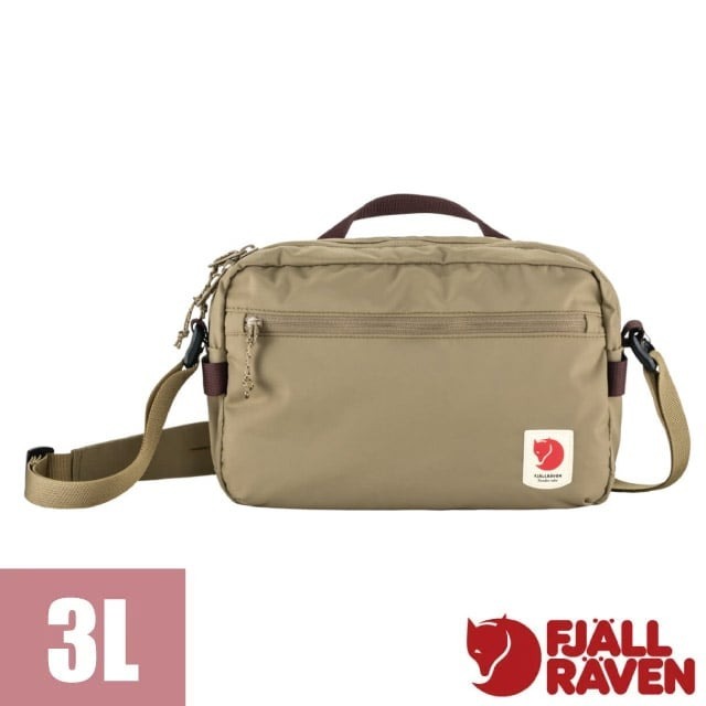 【Fjallraven 小狐狸】隨身日用斜背包 3L 胸包 單肩側背包 旅行裝備包/背帶可拆卸_黏土_23227