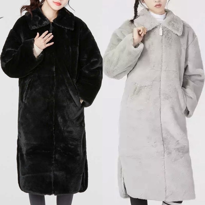 [3折代購] NIKE 外套 毛毛外套 立領外套 長版 運動 保暖 女款 白灰 DQ6839-012