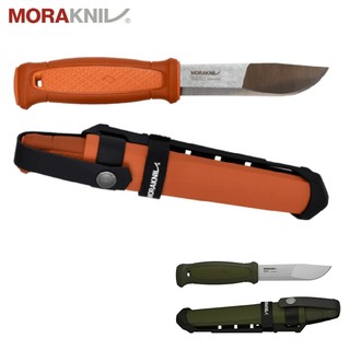 【MORAKNIV 瑞典】Kansbol 不鏽鋼直刀/戶外刀 Multi-Mount 軍綠 焰橘 12645 13507