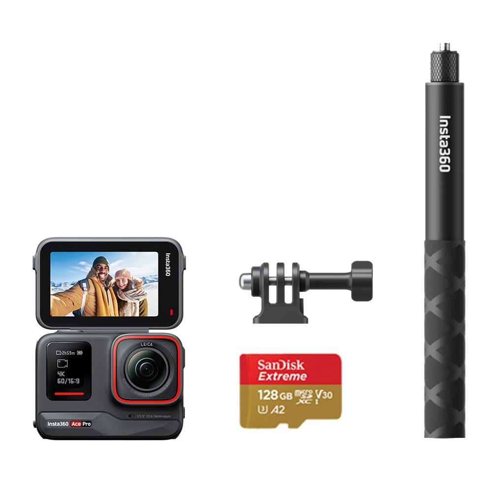 先看賣場說明 不是最便宜可告知  INSTA360 ACE PRO 翻轉螢幕廣角運動相機 超人氣套裝組  公司貨