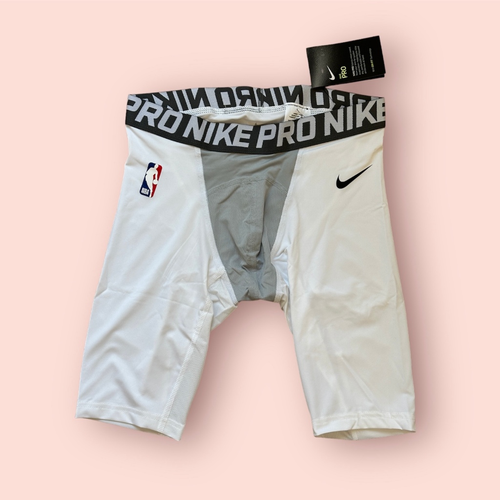 Nike NBA GI 球員版 實戰等級 白色緊身束褲 緊身褲 短褲 束褲 籃球褲