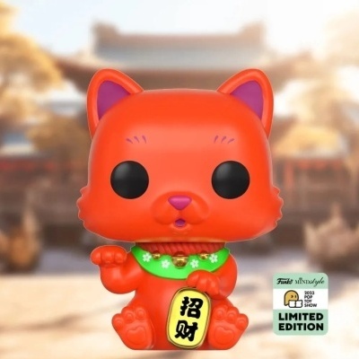BEETLE FUNKO POP 招財貓 橘色 紅色 橘紅 LUCKY CAT 幸運貓 ASIA 2023 亞洲限定