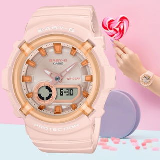【CASIO卡西歐】BABY-G 糖果色調 時尚雙顯腕錶 BGA-280SW-4A 百貨公司貨