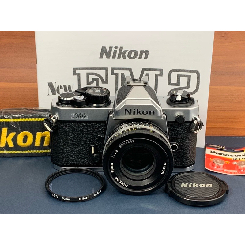 🔹 Nikon FM2n 第二代蜂巢式銀機身+Nikon Ais 50mm F1.8 日本內銷版定焦標準餅乾鏡頭 🔹