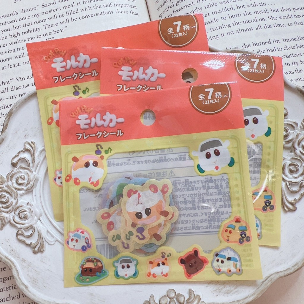 WildRhapsody꒰日本꒱天竺鼠車車可愛日本貼紙包 手帳貼紙 日本貼紙 日本製 卡通 動漫