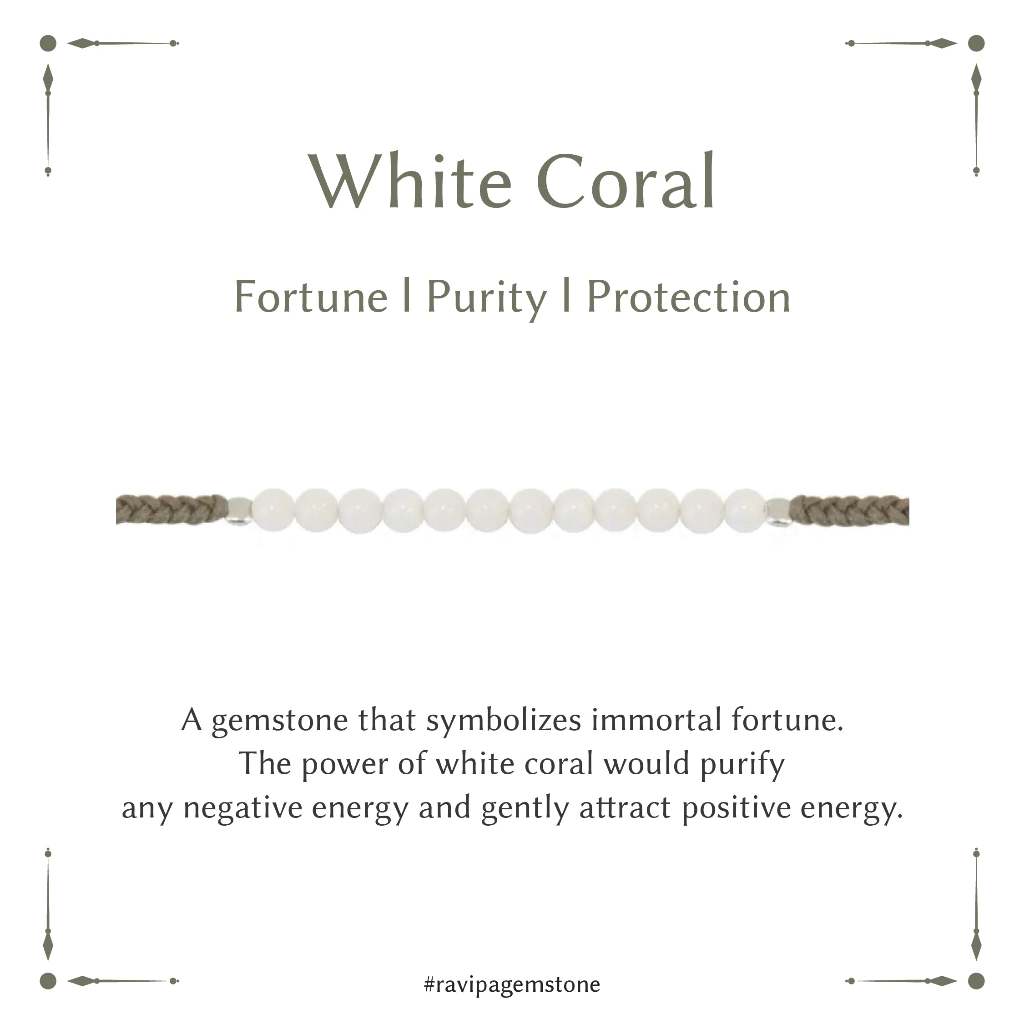 飾品｜RAVIPA泰國 ｜手鍊 White Coral 白珊瑚系列