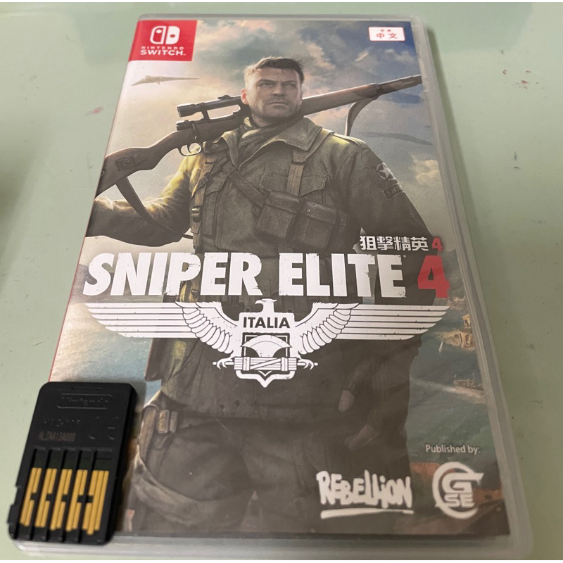 降售switch二手遊戲片 狙擊菁英4 狙擊之神4SNIPER ELITE4便宜賣