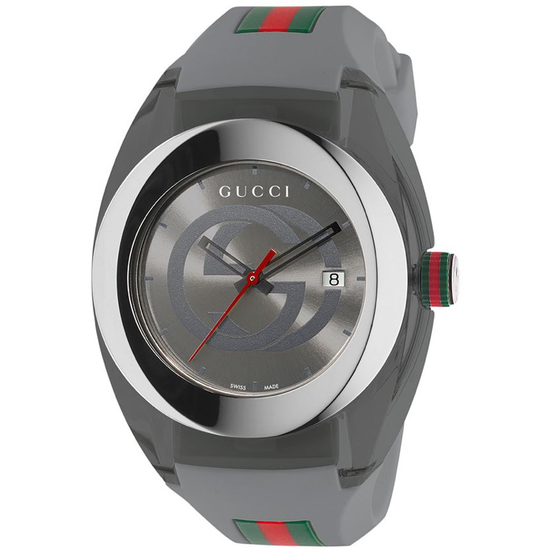 美國公司貨GUCCI 古馳手錶 46mm瑞士機芯不鏽鋼手錶 SYNC石英錶 代購預購正品 YA137109