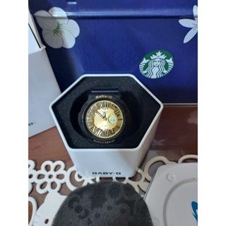 卡西歐Baby g 黑金指針手錶