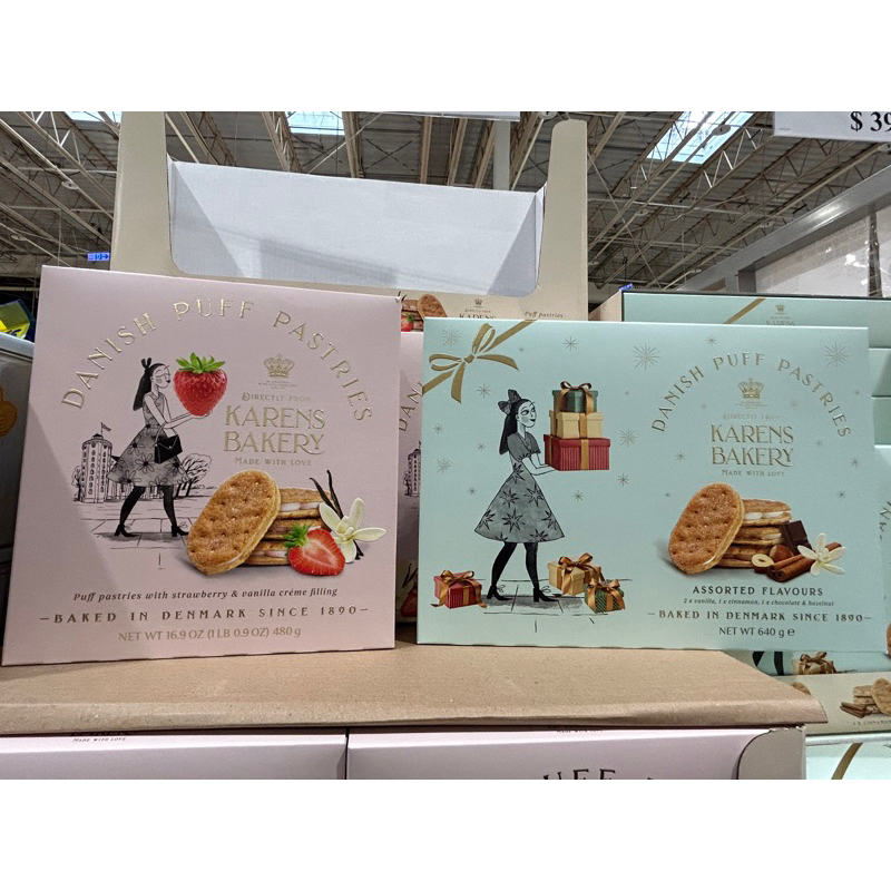 🛍️好市多Costco代購 KARENS BAKERY丹麥綜合風味千層酥🧁香草奶霜風味千層酥