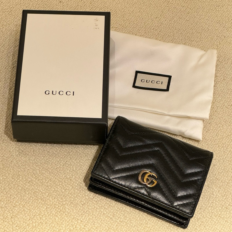 (客訂)Gucci 短夾 Marmont card case 馬夢短夾