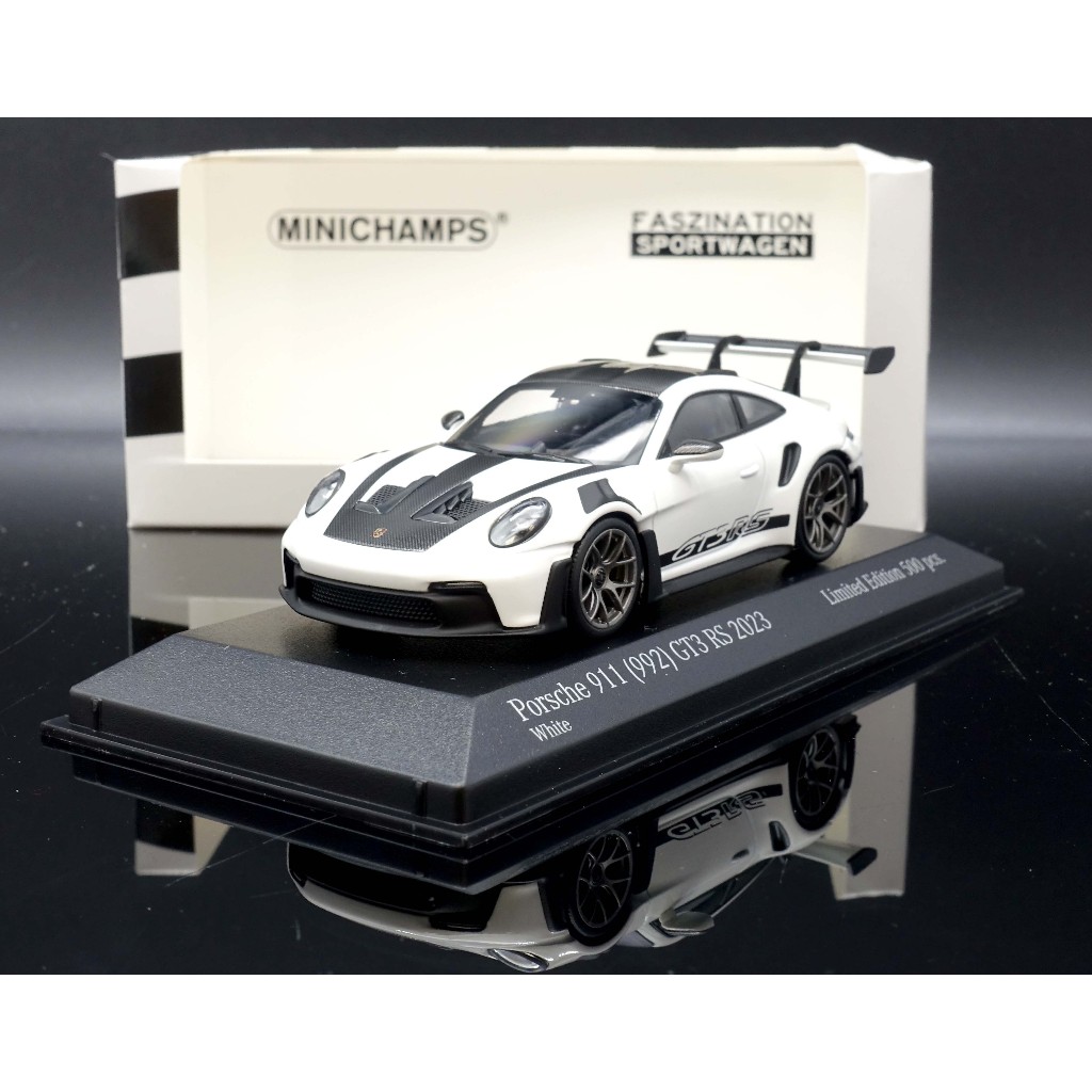 【M.A.S.H】縣貨特價 Minichamps 1/43 Porsche 992 GT3 RS 2023 白/黑