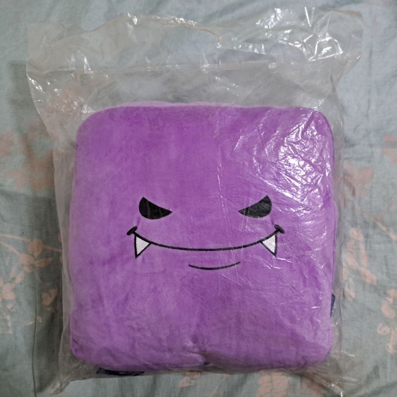 神魔之塔 史萊姆 抱枕 暖手枕 （暗屬/紫色）近全新