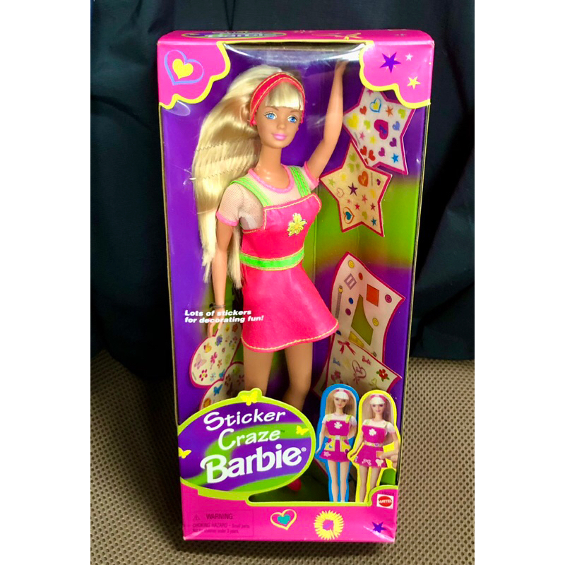 現貨 1997 Sticker Craze Barbie 貼紙狂熱芭比娃娃 美泰兒