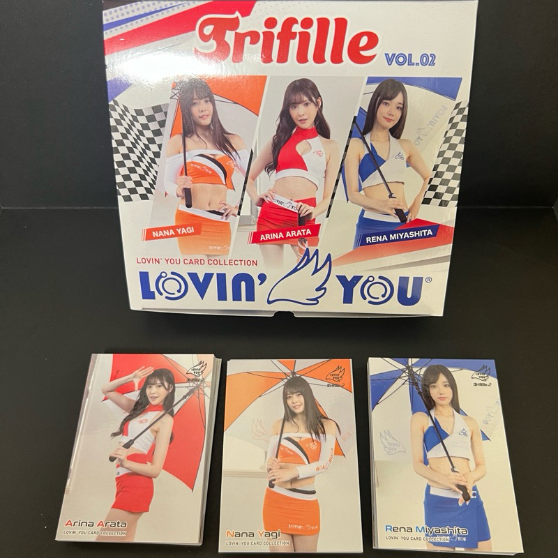 Lovin’You Trifille Vol.02【宮下玲奈、新有菜、八木奈奈】普卡全套72張(含盒）