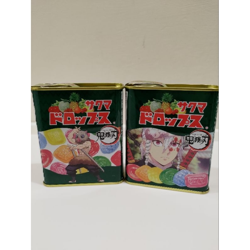 現貨🌸 日本 限定版 SAKUMA 佐久間 綜合水果糖罐 鬼滅之刃 水果糖 硬糖 鐵盒糖
