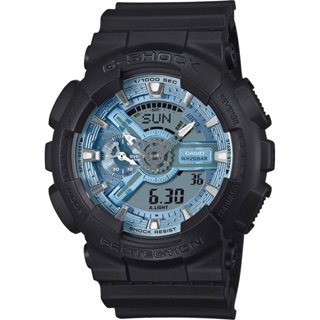 ∣聊聊可議∣CASIO 卡西歐 G-SHOCK 冰藍色雙顯運動手錶 GA-110CD-1A2