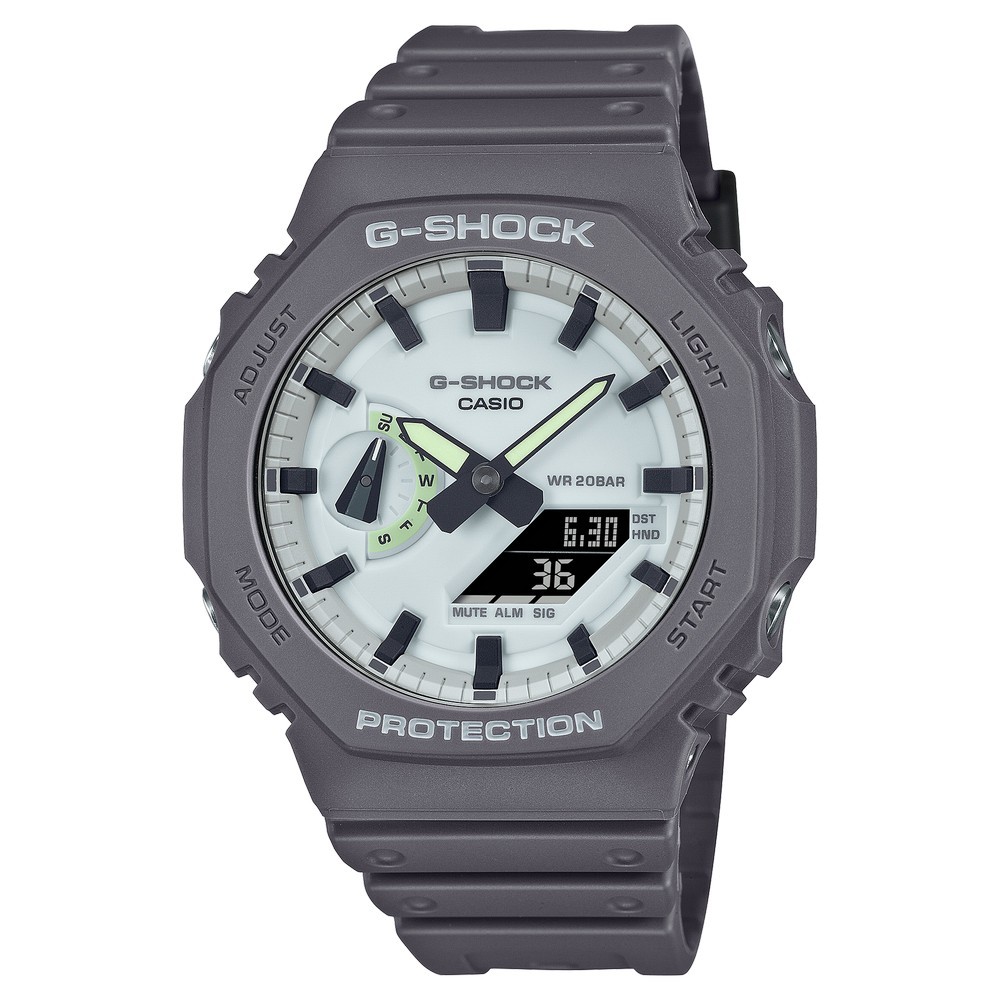 G-SHOCK / GA-2100HD-8A / 卡西歐 CASIO [ 官方直營 ] 深灰色基底發光零件設計