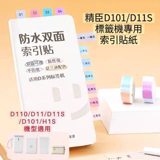 標籤機貼紙 精臣D11S D11 D110 專用索引標籤