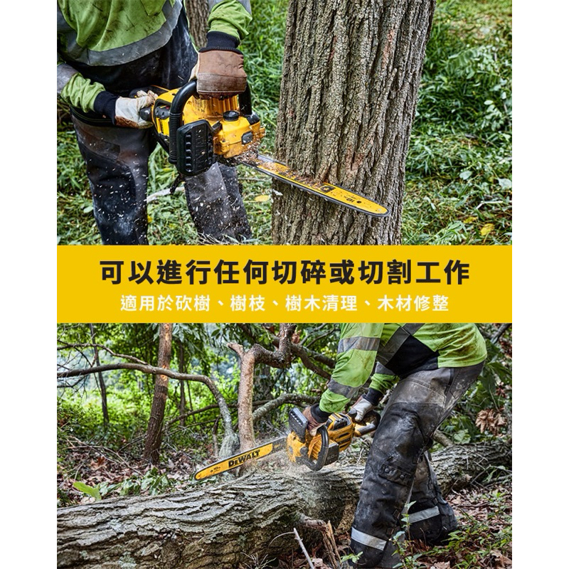 得偉DeWALT 60V DCCS672 18” 無刷鏈鋸越野露營工具控