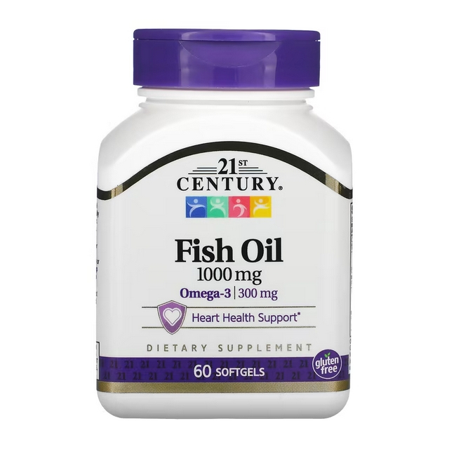 💖21世紀 深海魚油 Omega-3 60粒🐟 21st Century🐠魚油膠囊 Fish Oil EPA DHA
