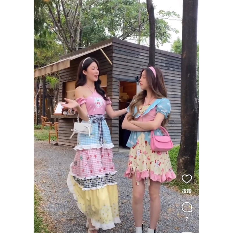 🇹🇭泰國品牌BLT 童趣兩件式洋裝M